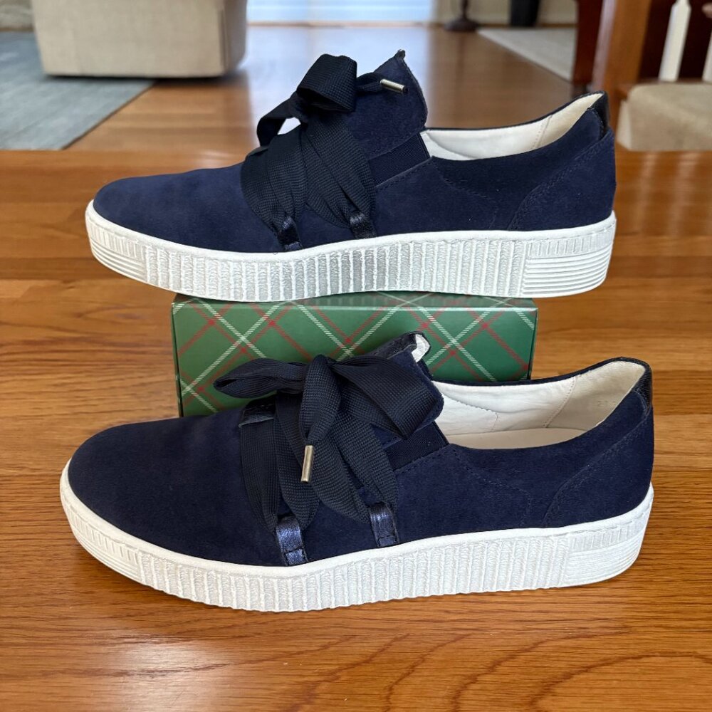 Gabor Navy Suede Sneakers (10M)